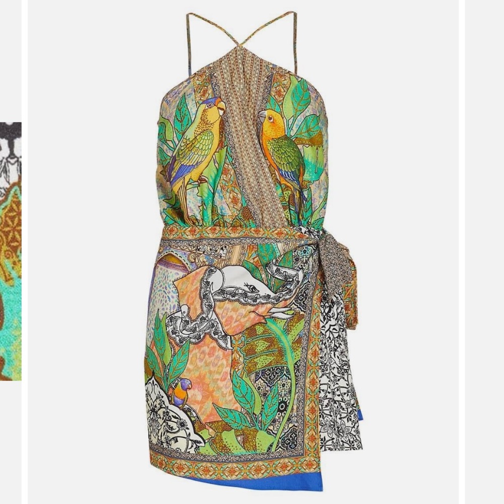 Farm Rio Gayatri Mini Scarf Dress